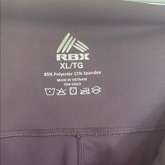 RBX Plum High-Waisted Leggings - Picture 2 of 3